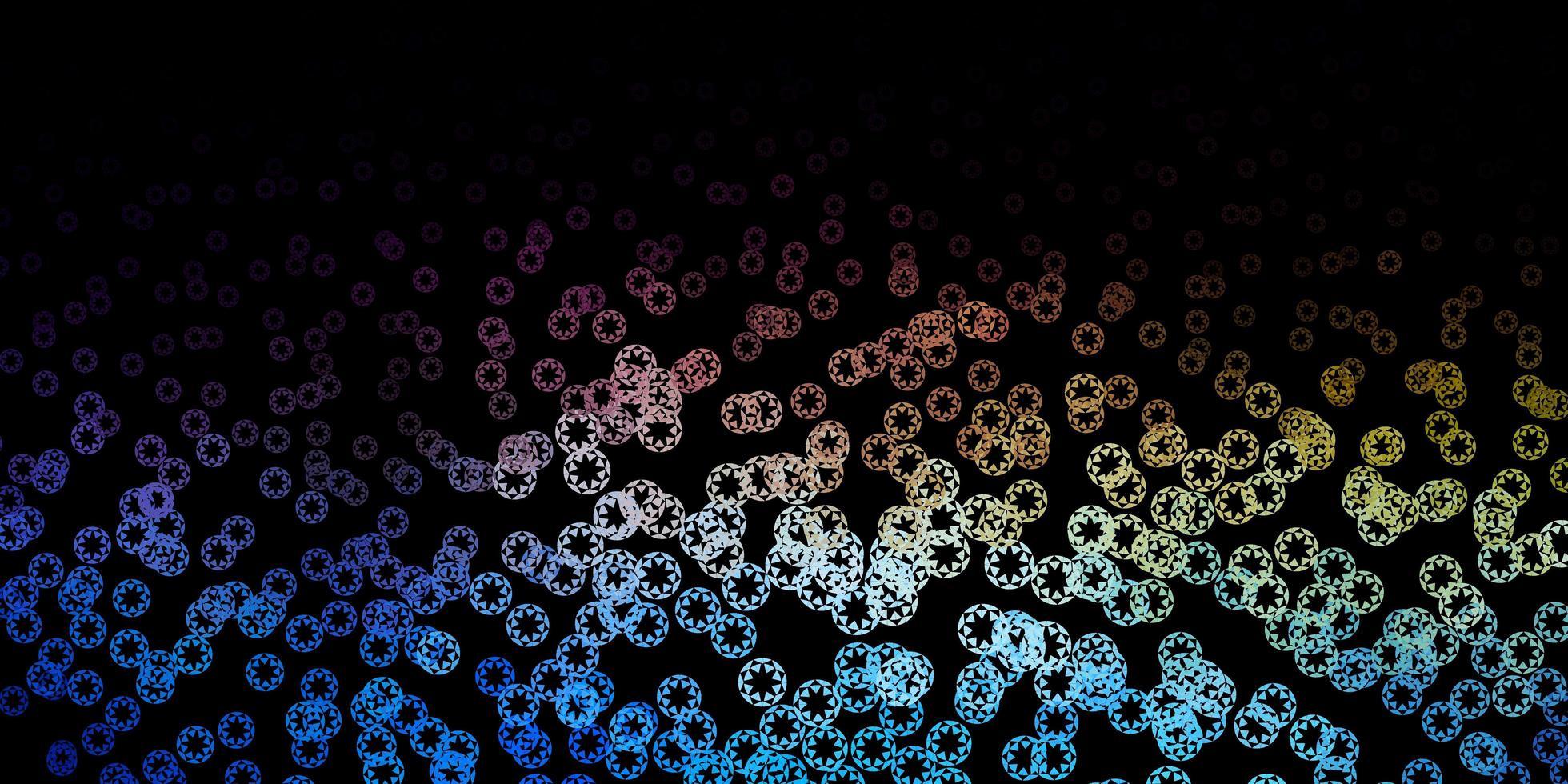 donkerblauw geel vector sjabloon met cirkels
