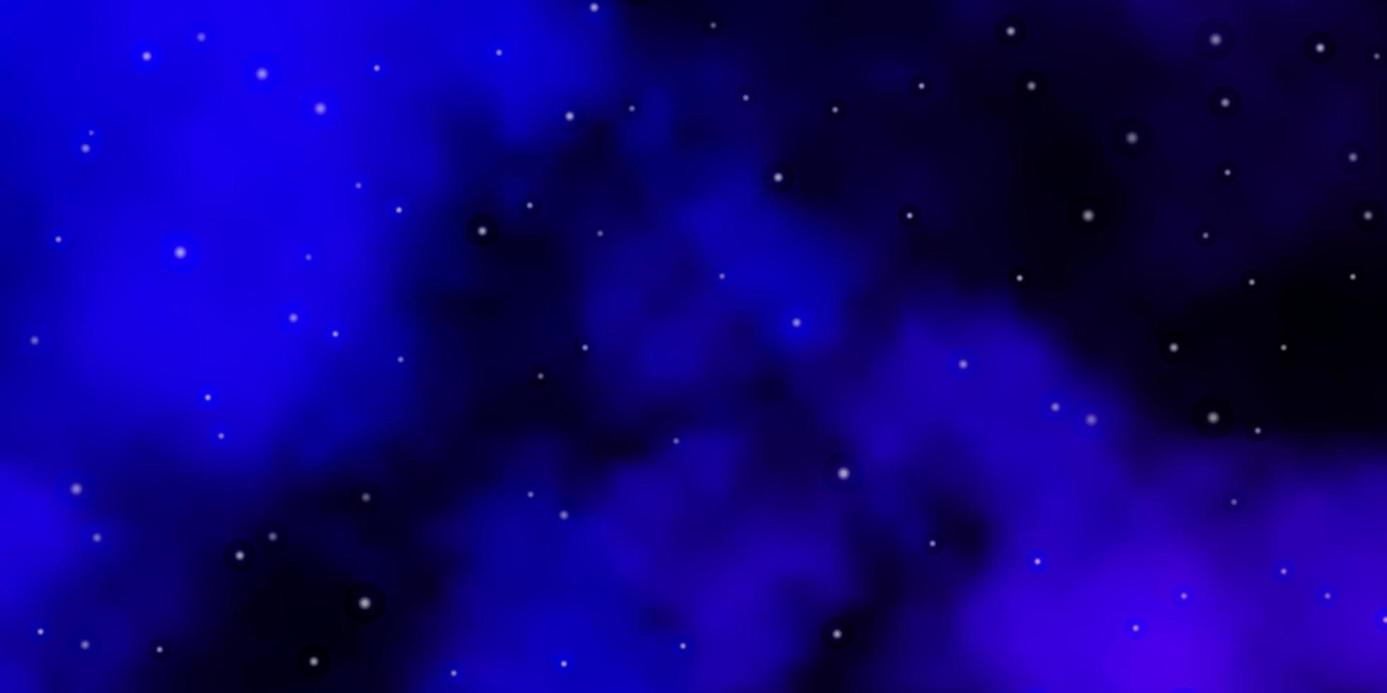 donkerpaarse vectorachtergrond met kleurrijke sterren vervagen decoratief ontwerp in eenvoudige stijl met sterrenthema voor mobiele telefoons vector
