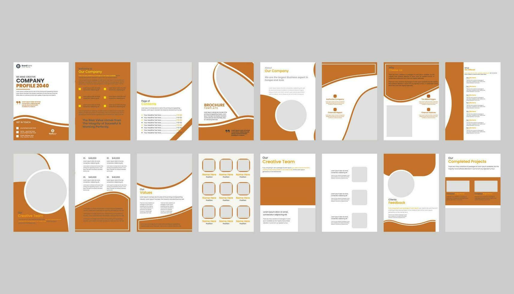 folder set, bedrijf profiel, sjabloon lay-out ontwerp met Hoes bladzijde voor bedrijf profiel ,jaarlijks verslag doen van , brochures, presentaties, brochure, tijdschrift, boek, a4, Hoes vector