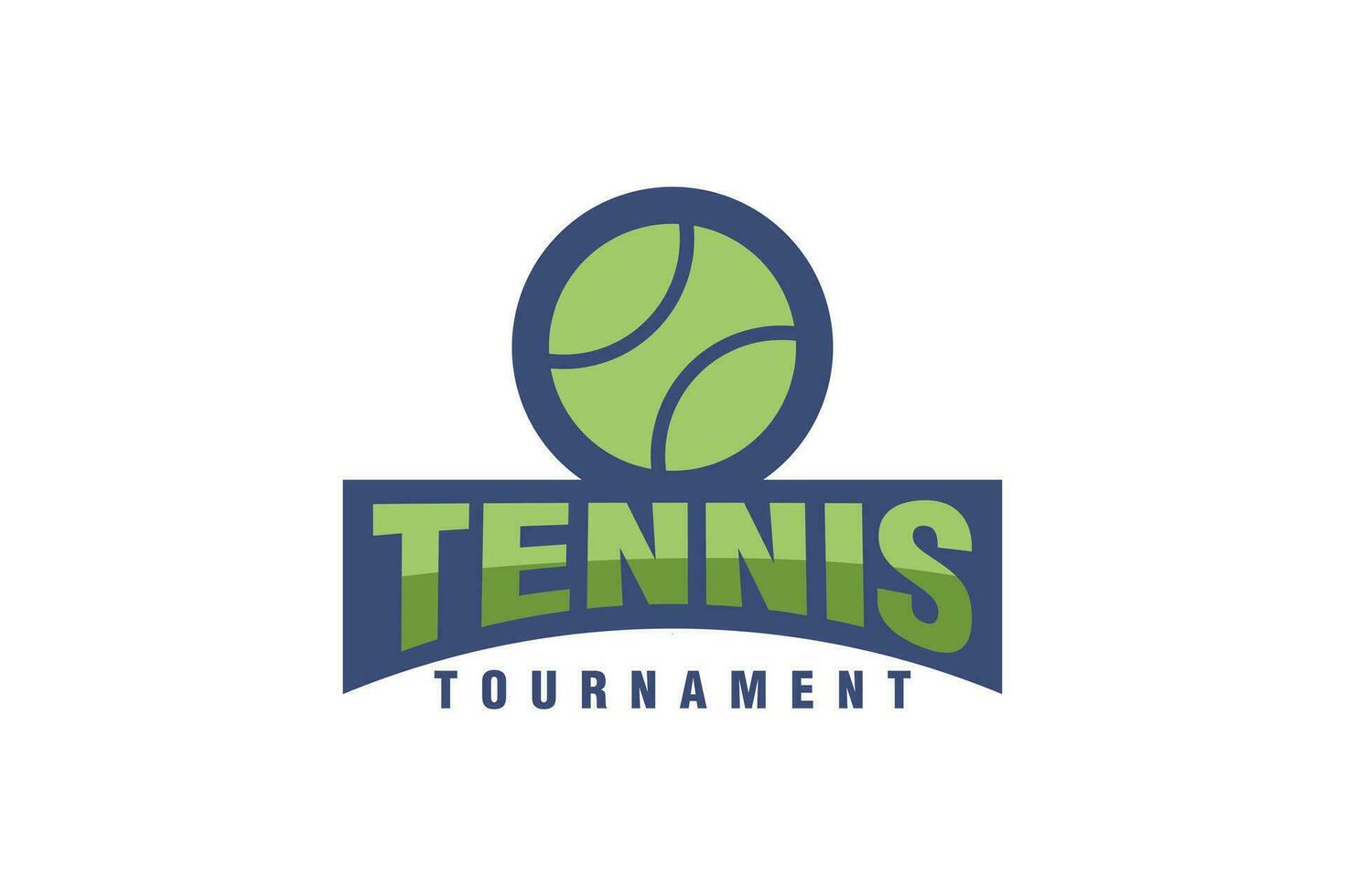 tennis toernooi en Washington monument logo ontwerp vector sjabloon