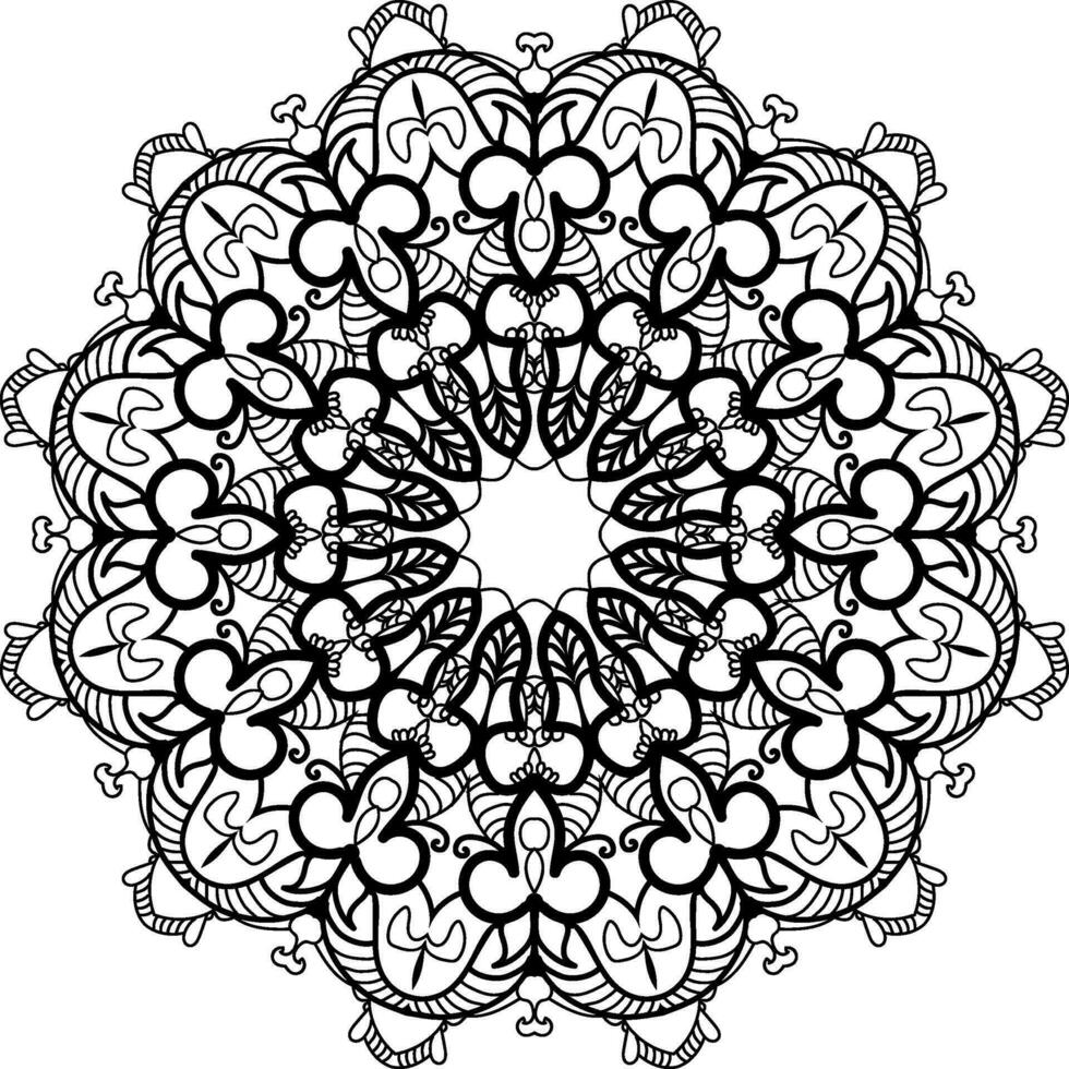 arabiarabicc mandala patroon illustratie vrij downloaden vector