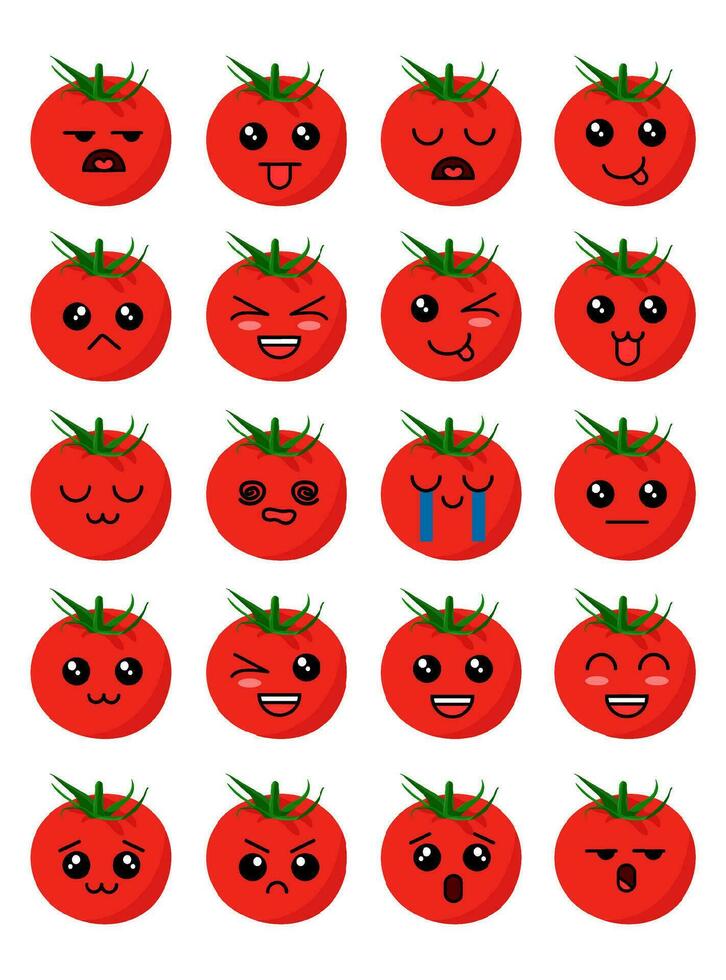 schattig tekenfilm karakter van vers voedsel, fruit, groente, klem kunst voor icoon vector