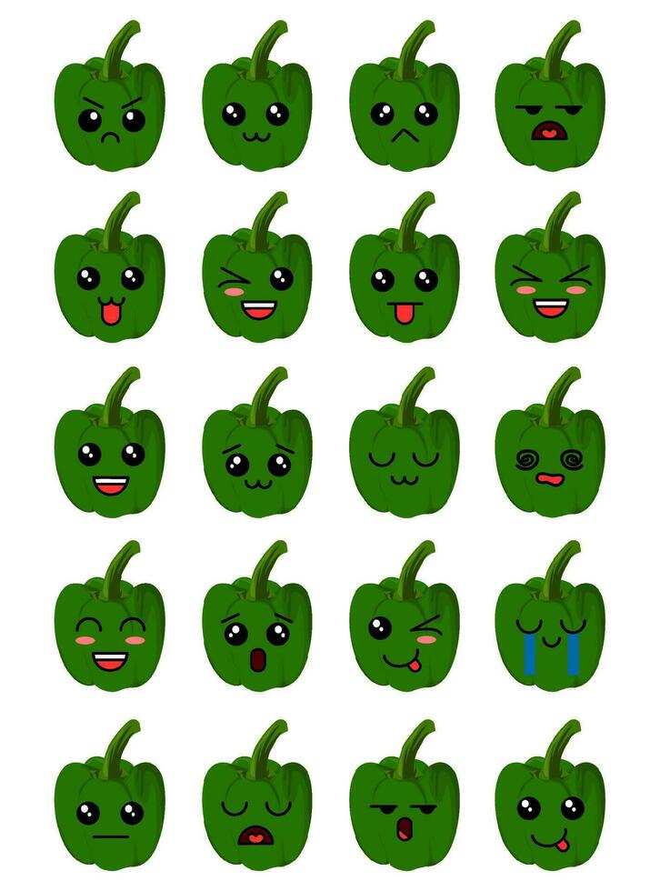 schattig tekenfilm karakter van vers voedsel, fruit, groente, klem kunst voor icoon vector