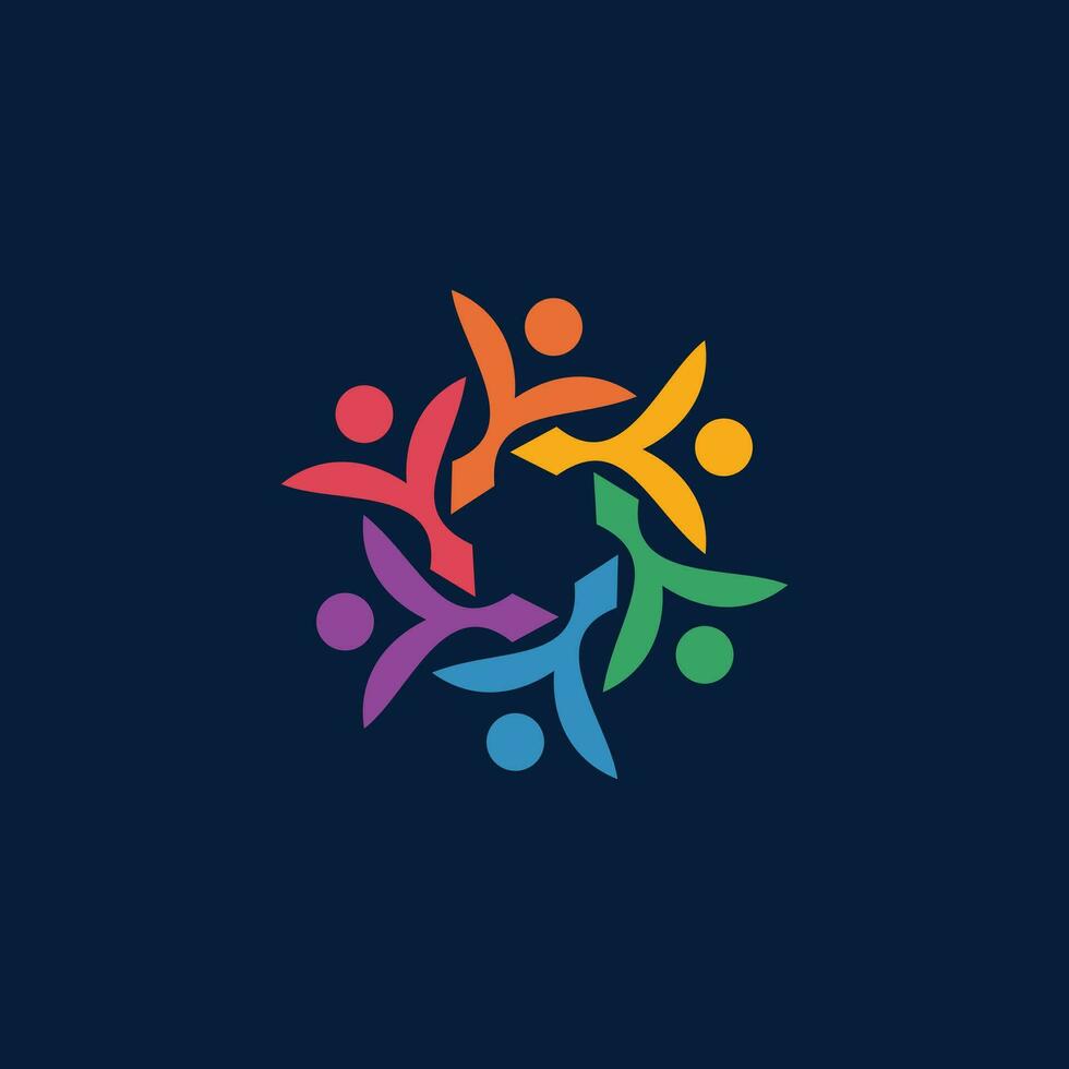 gemeenschap logo vector ontwerp element met modern creatief stijl