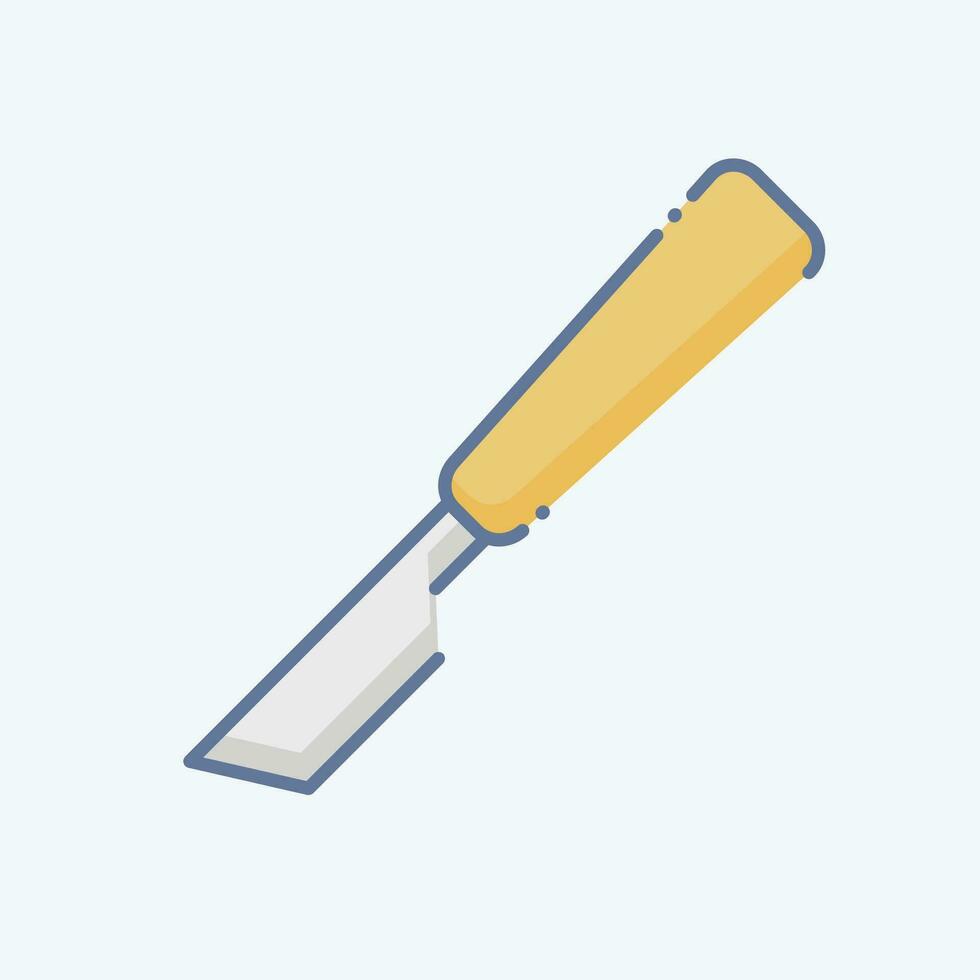 icoon scalpel. verwant naar orthopedische symbool. tekening stijl. gemakkelijk ontwerp bewerkbaar. gemakkelijk illustratie vector