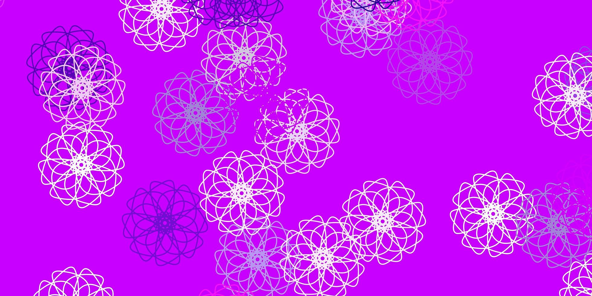 lichtpaars roze vector natuurlijk kunstwerk met bloemen