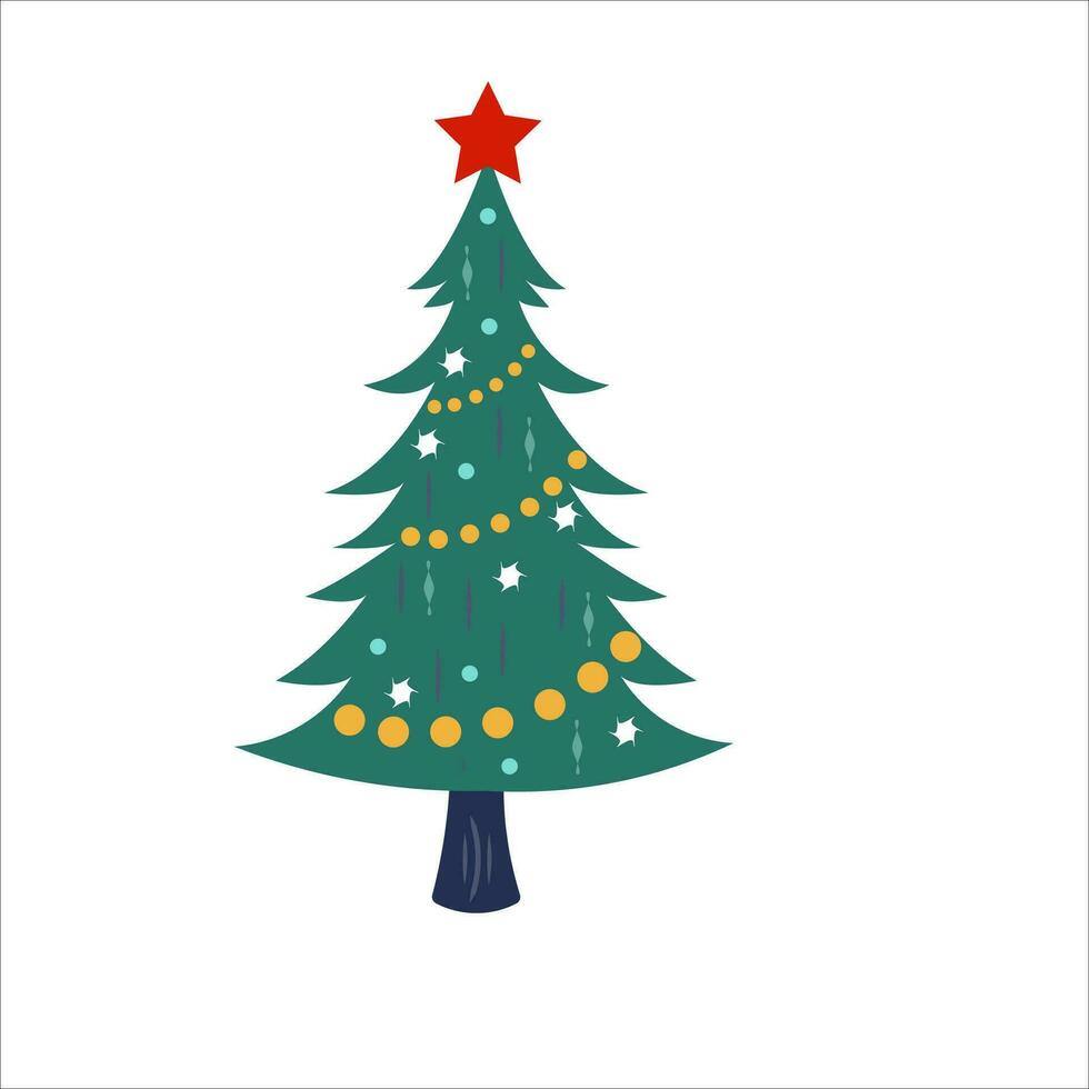 kerstboom clipart vector