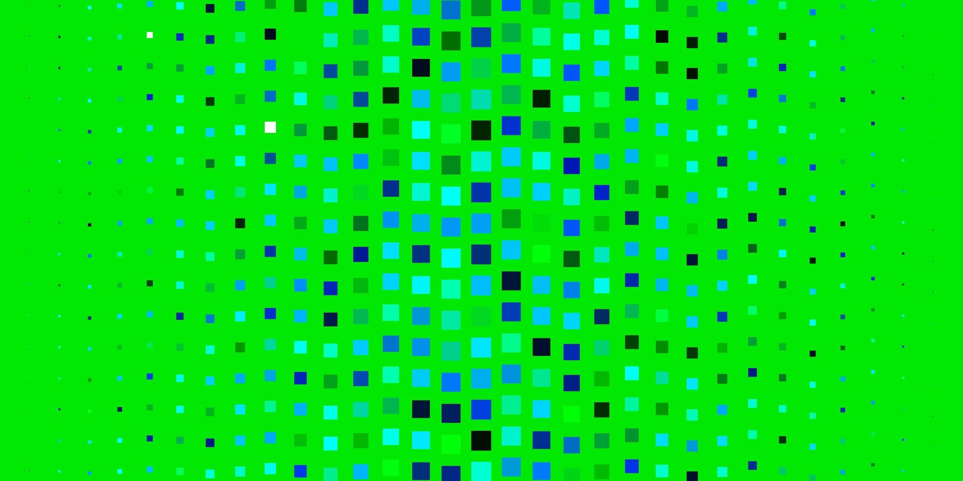 lichtblauwe groene vectorachtergrond met rechthoekenrechthoeken met kleurrijke gradiënt op abstract achtergrondpatroon voor reclameadvertenties vector