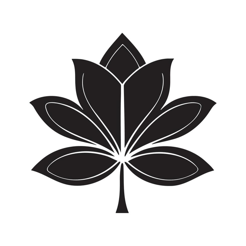 roos silhouet logo geïsoleerd Aan wit achtergrond vector