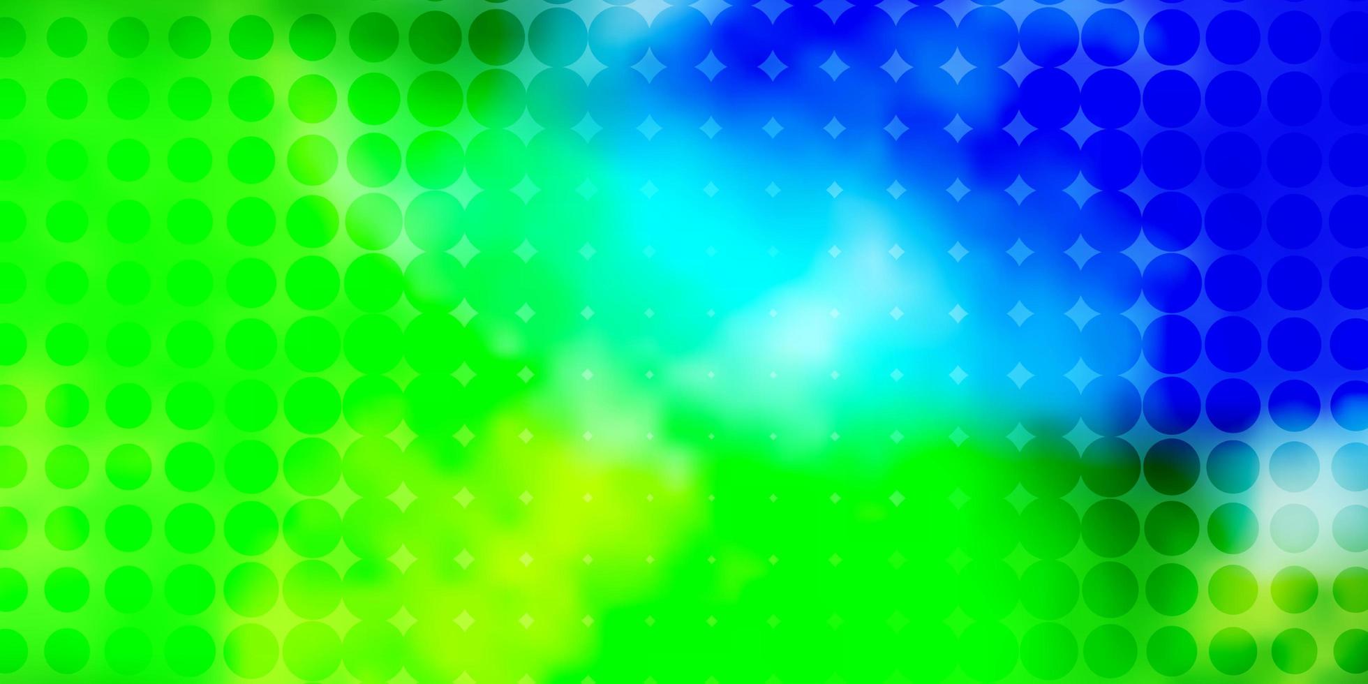 lichtblauw groen vectorpatroon met bollenillustratie met reeks glanzend kleurrijk abstract bollenpatroon voor websites vector