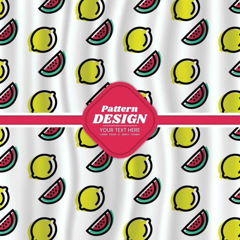 fruit patroon achtergrond ontwerp vector