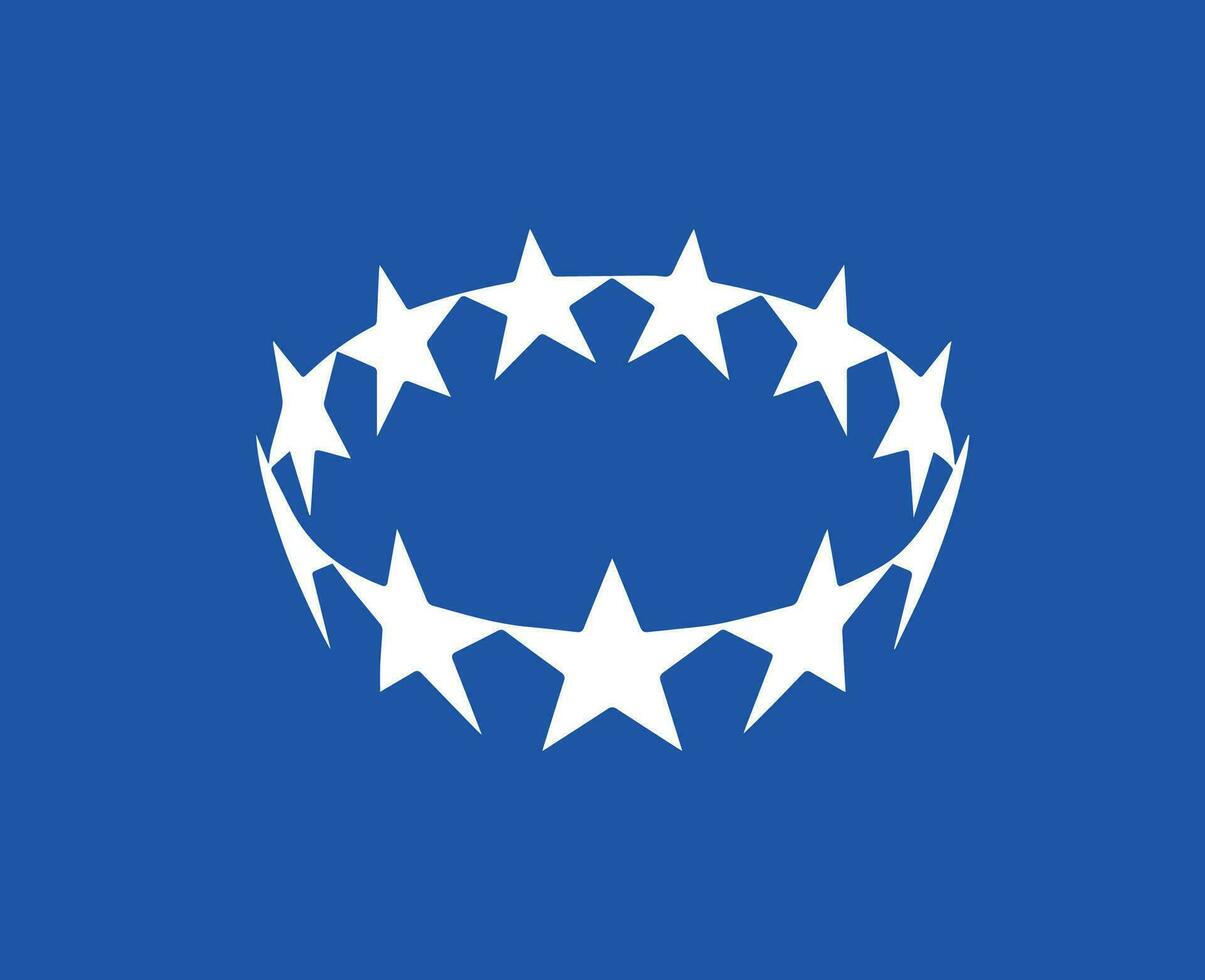 Dames kampioenen liga logo wit symbool abstract ontwerp vector illustratie met blauw achtergrond