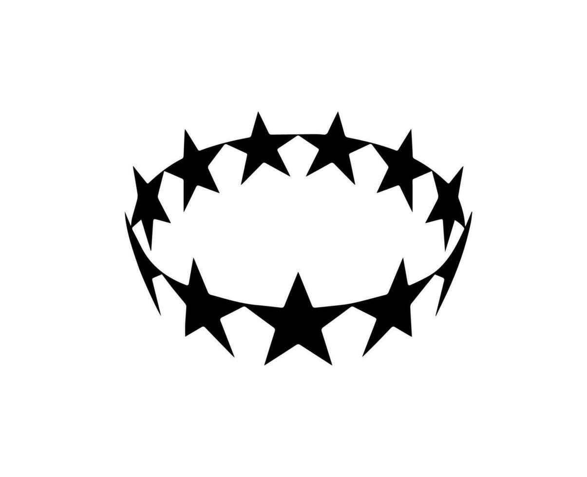 Dames kampioenen liga logo zwart symbool abstract ontwerp vector illustratie