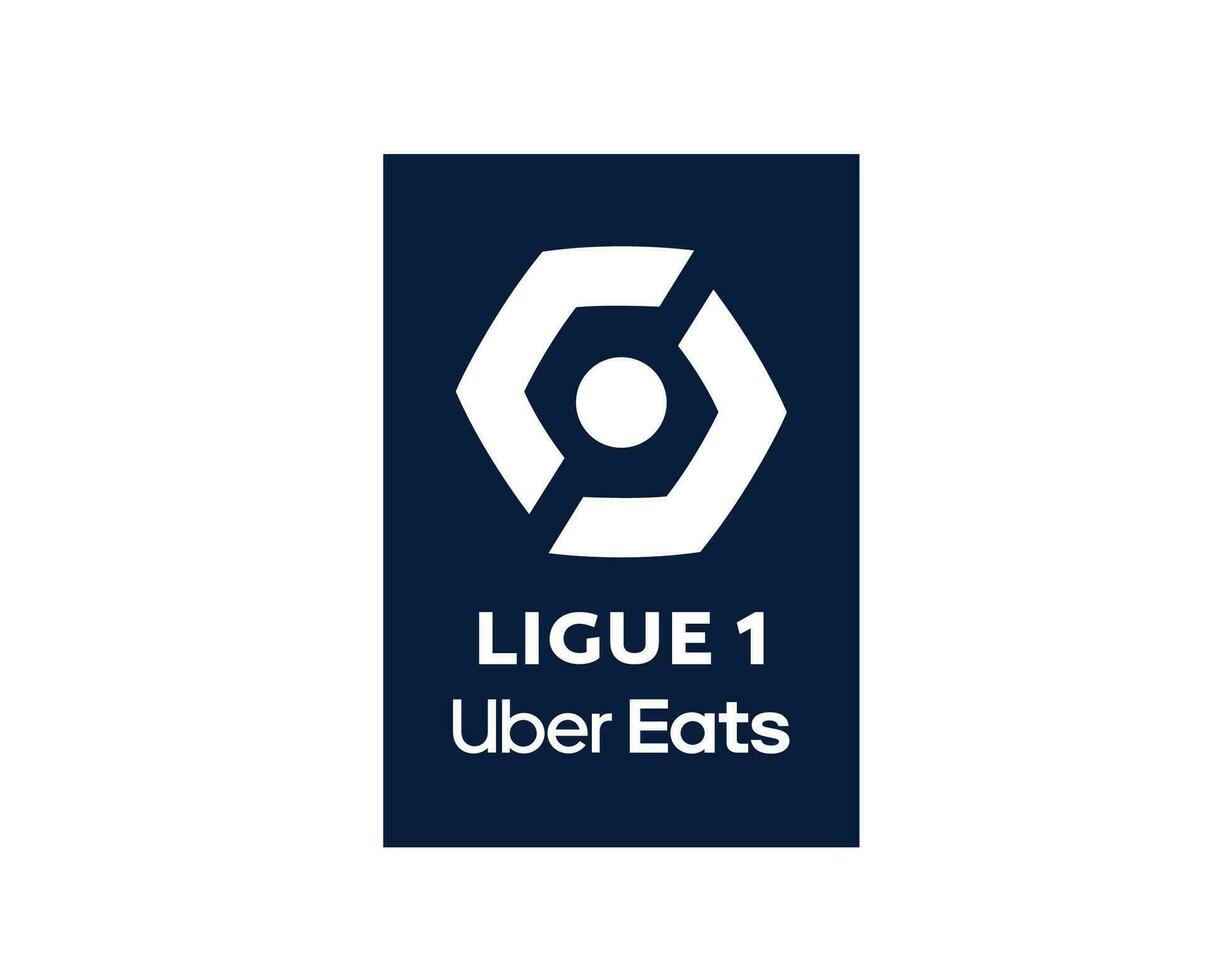 ligue 1 uber eet Frankrijk logo blauw symbool abstract ontwerp vector illustratie