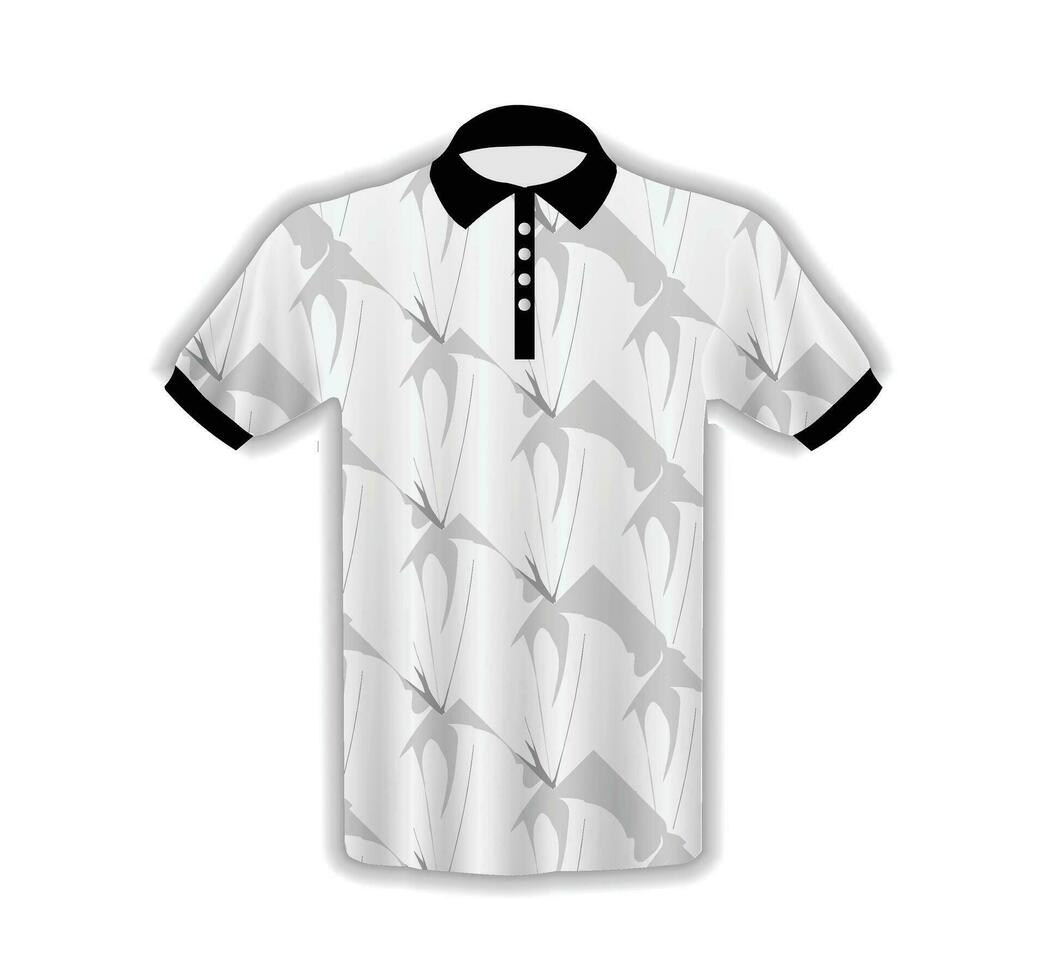 Mannen t-shirt in 3d stijl vector