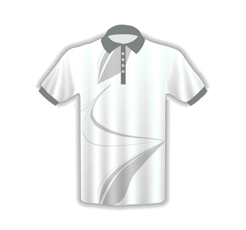 Mannen t-shirt in 3d stijl vector