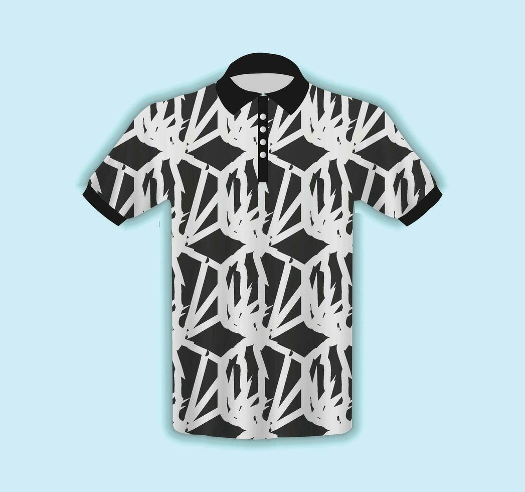 Mannen t-shirt in 3d stijl vector