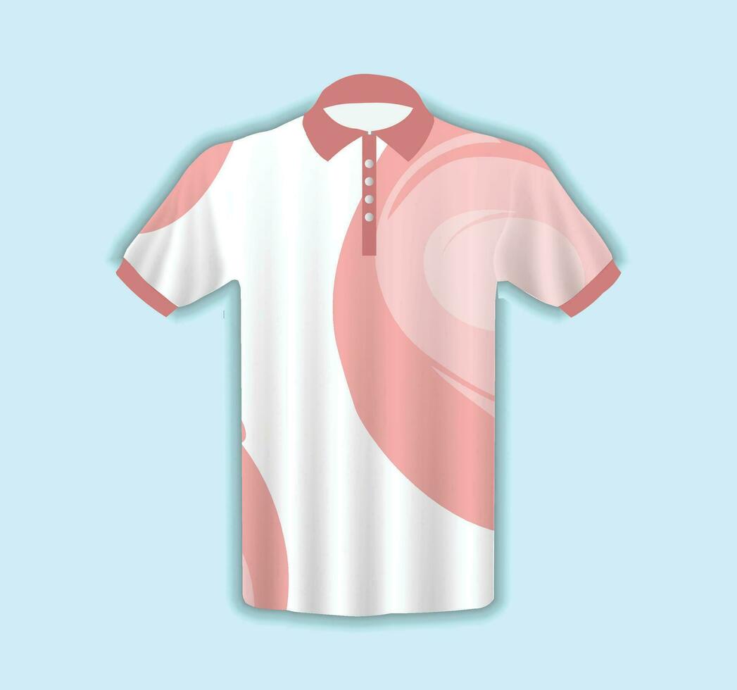 Mannen t-shirt in 3d stijl vector