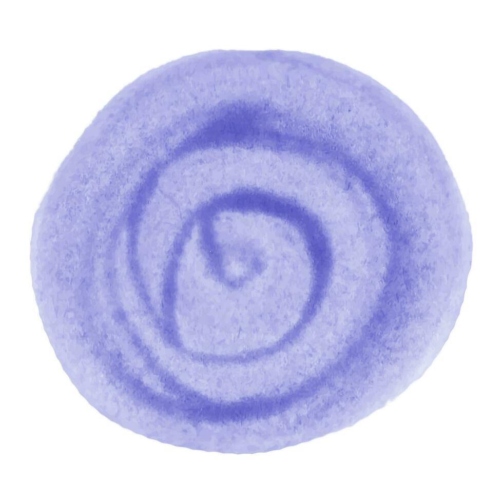 blauw ronde waterverf abstract plek. u kan gebruik het net zo een borstel of net zo een achtergrond vector