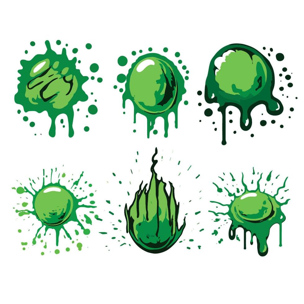 groen plons vector