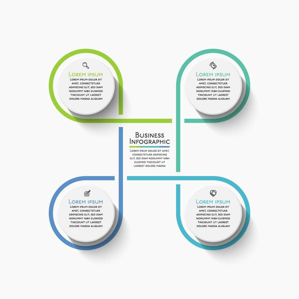 presentatie zakelijke infographic sjabloon vector