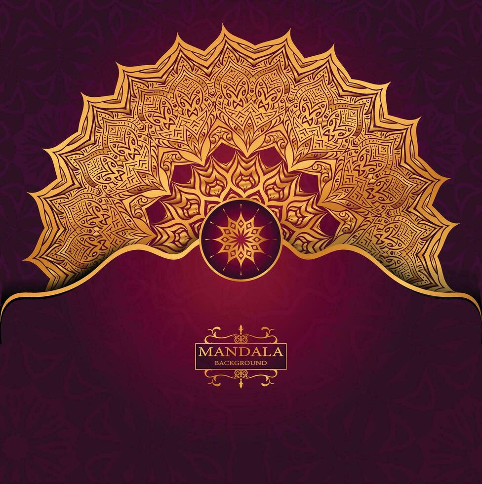 creatieve luxe mandala-achtergrond vector