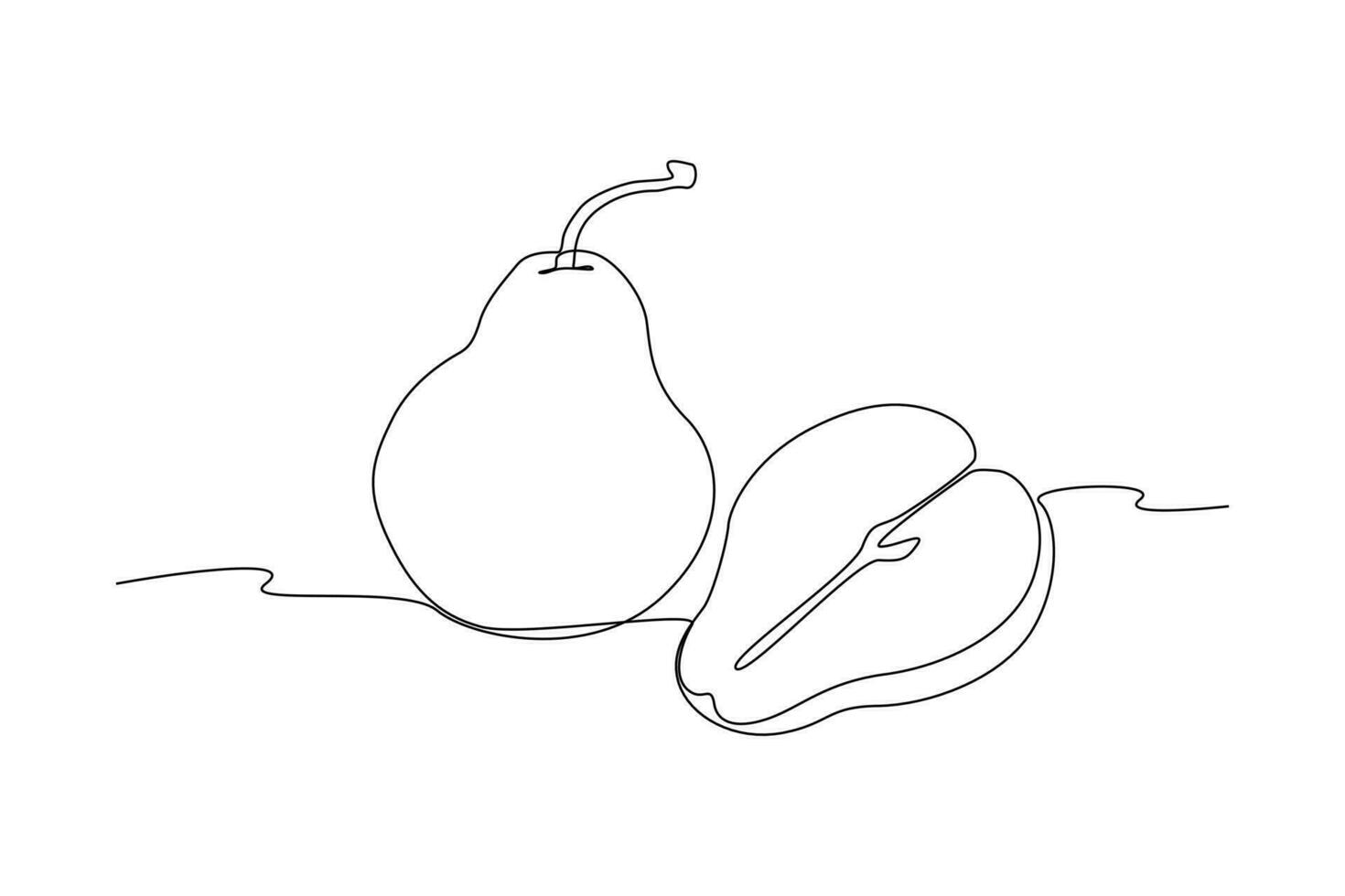 single een lijn tekening fruit concept. doorlopend lijn trek ontwerp grafisch vector illustratie.