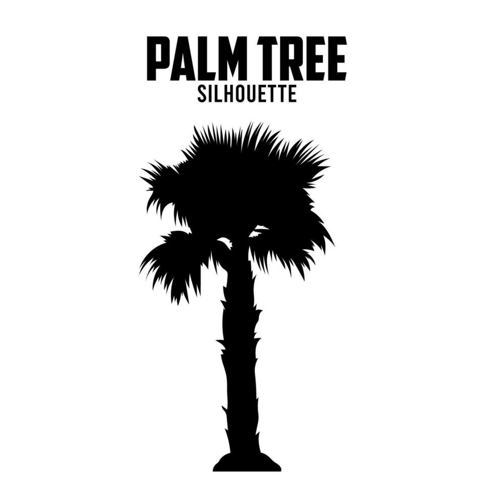 palm boom silhouet vector voorraad illustratie
