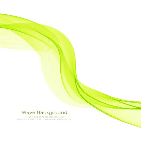 Abstracte groene golf decoratieve elegante achtergrond vector