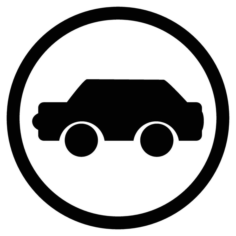 auto icoon zwart. vector auto logo, vervoer icoon illustraton