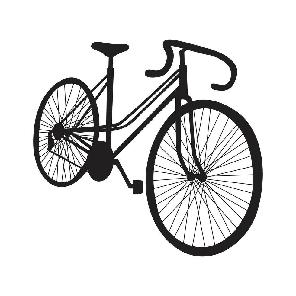 fiets silhouet vector illustratie