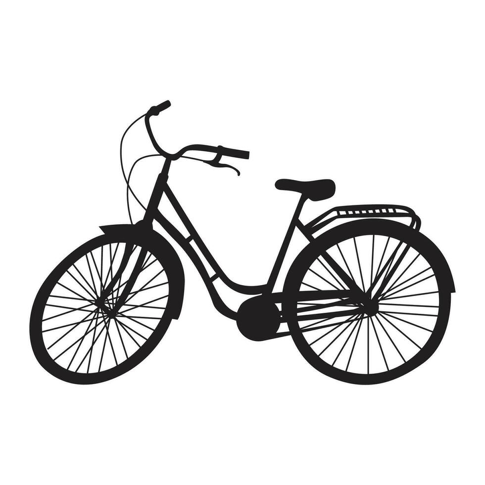 fiets silhouet vector illustratie