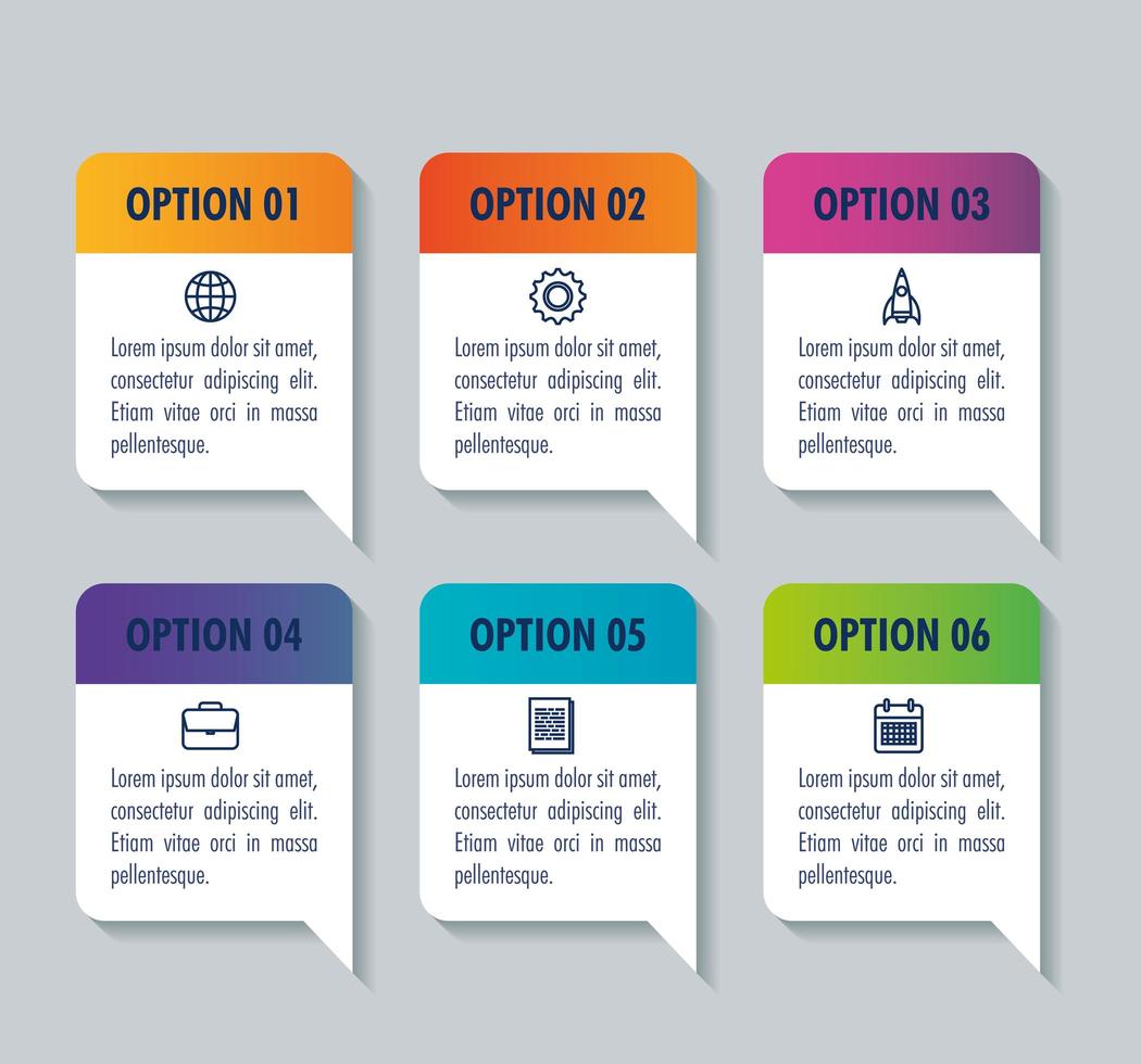 infographic sjabloon met pictogrammen bedrijfsconcept vector