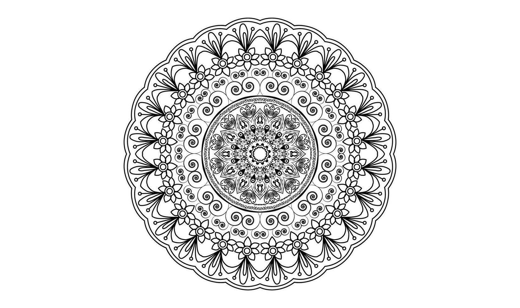 cirkel mandala achtergrond ontwerp sjabloon vector