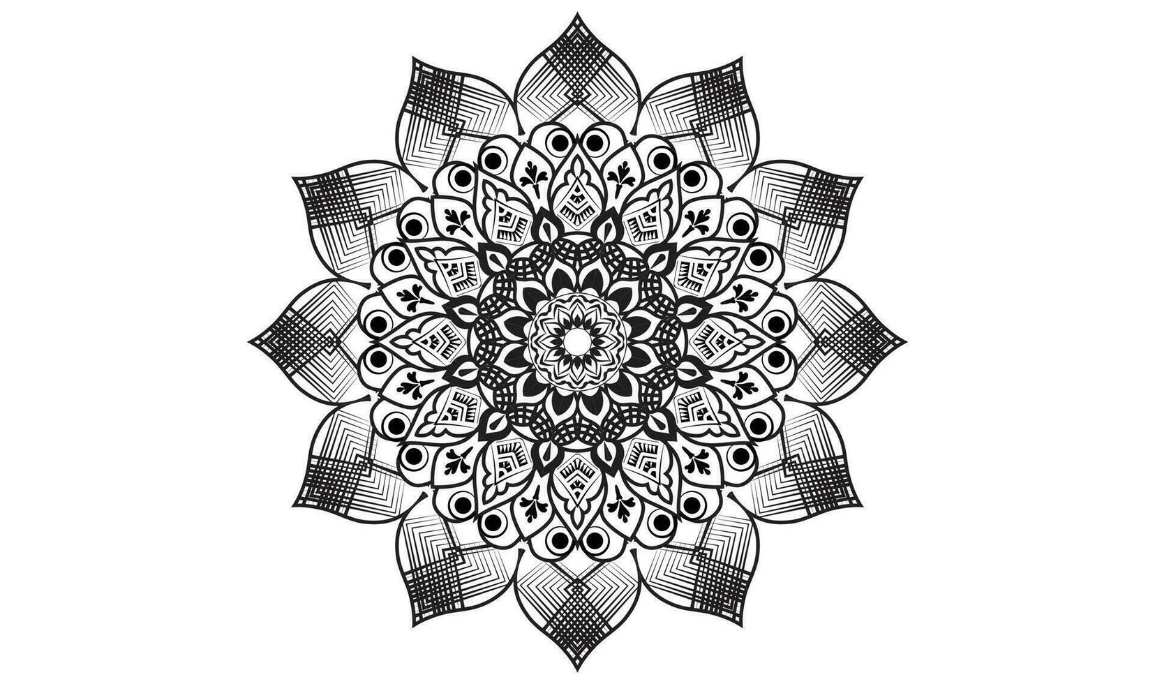 normaal mandala achtergrond ontwerp sjabloon vector