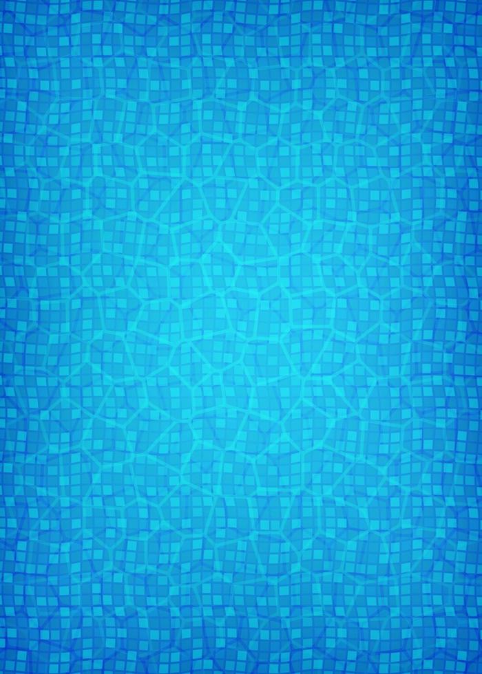 water op zwembadvloer met tegelsachtergrond vector
