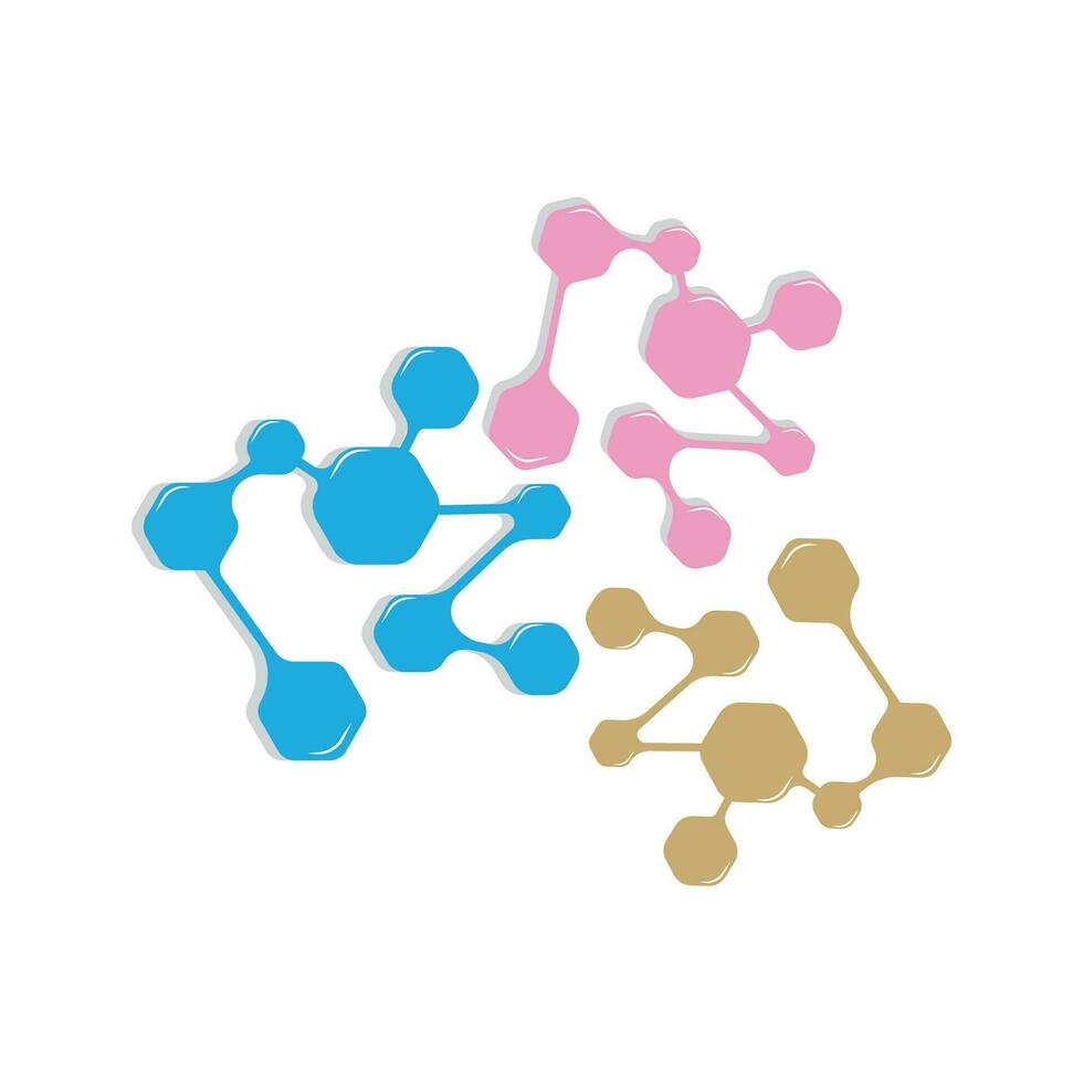 neuron logo, CEL dna netwerk vector, en deeltje technologie, gemakkelijk illustratie sjabloon ontwerp vector
