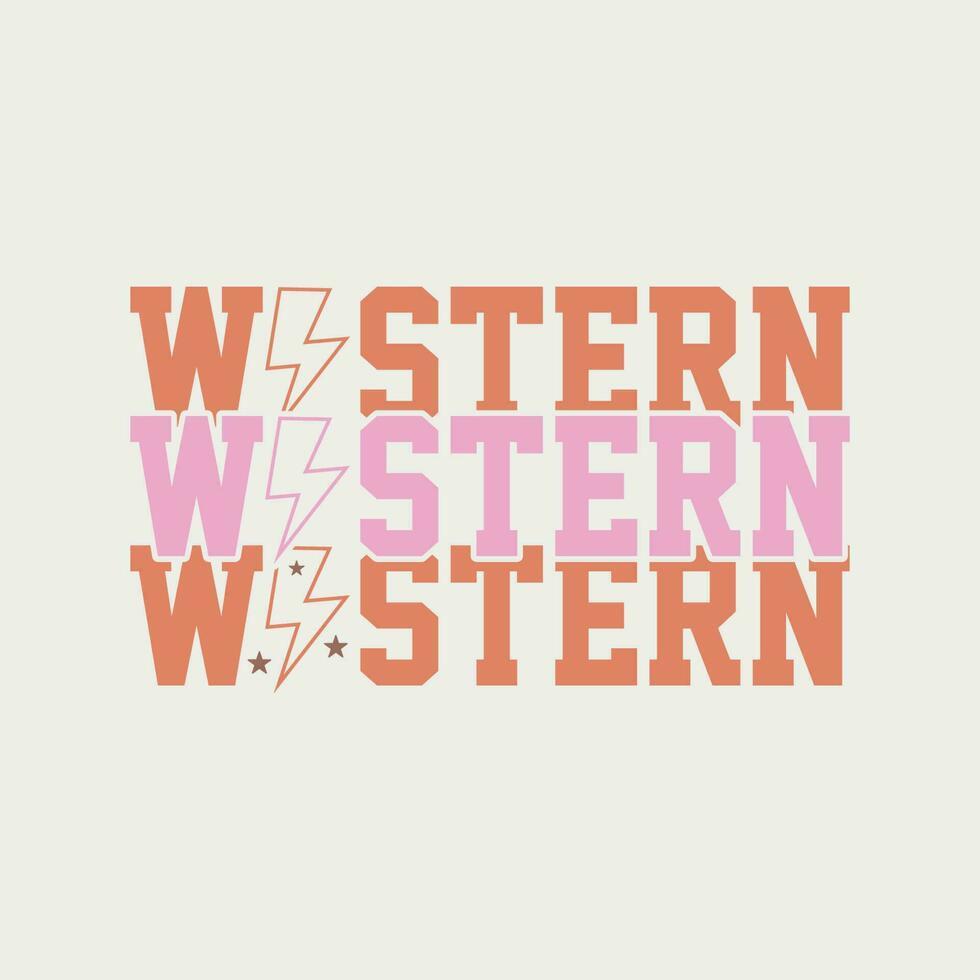 western ontwerp t overhemd ontwerp vector