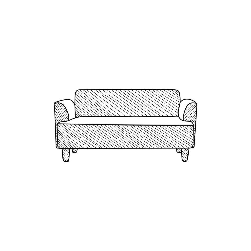 sofa luxe meubilair logo ontwerp huis interieur, minimalisme ontwerp interieur meubilair logo vector