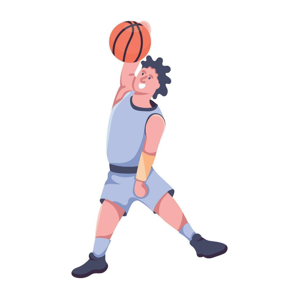 modieus basketbal jongen vector