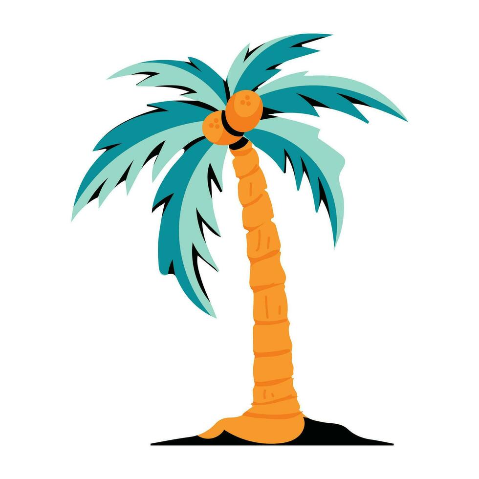 trendy palmboom vector