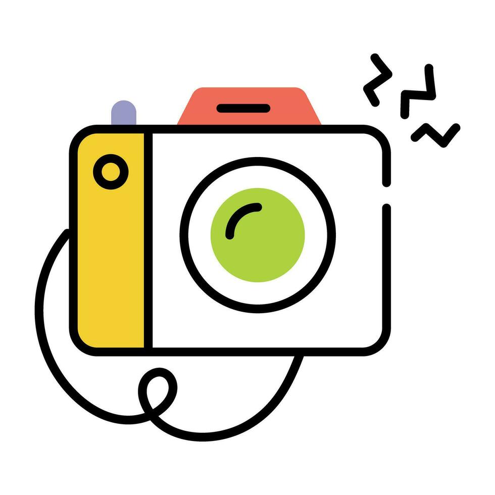 trendy digitale camera vector