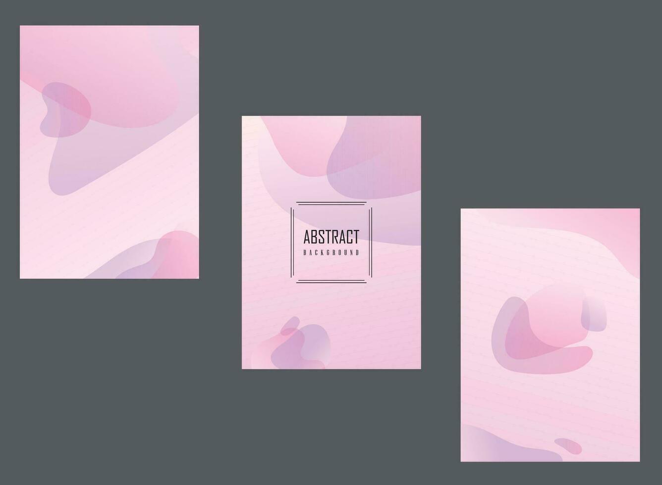 reeks van drie abstract vloeistof roze en Purper kleur achtergrond, modern vector ontwerp voor bedrijf, brochure sjabloon, hedendaags ontwerper