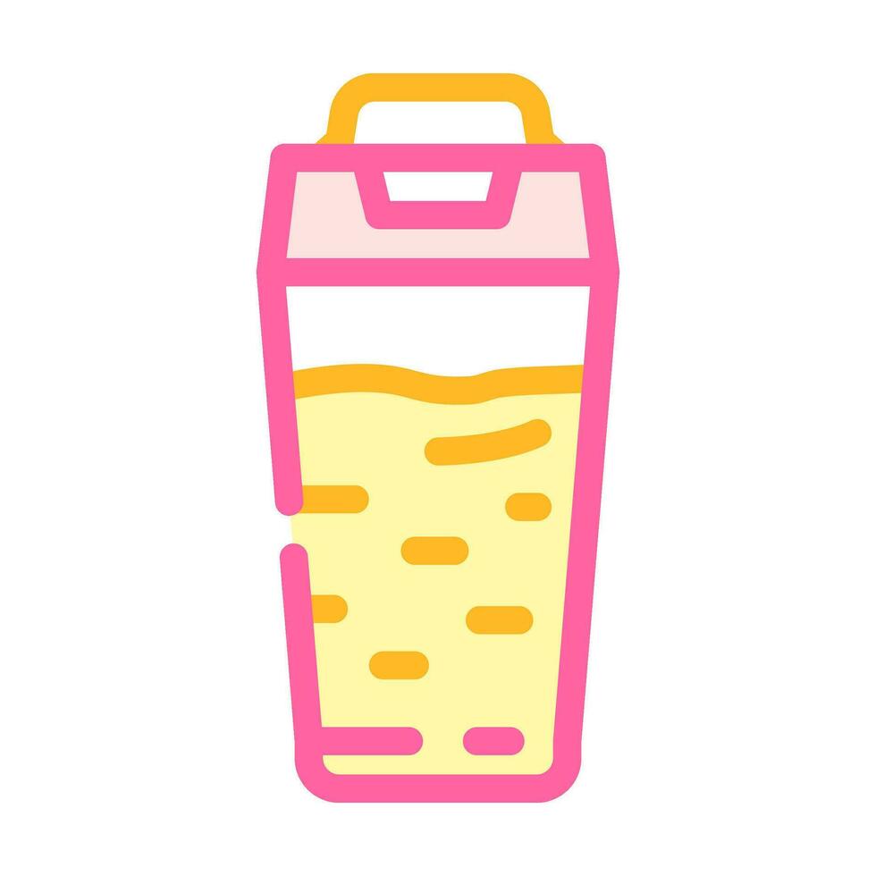 lunch doos glas gezond kleur icoon vector illustratie
