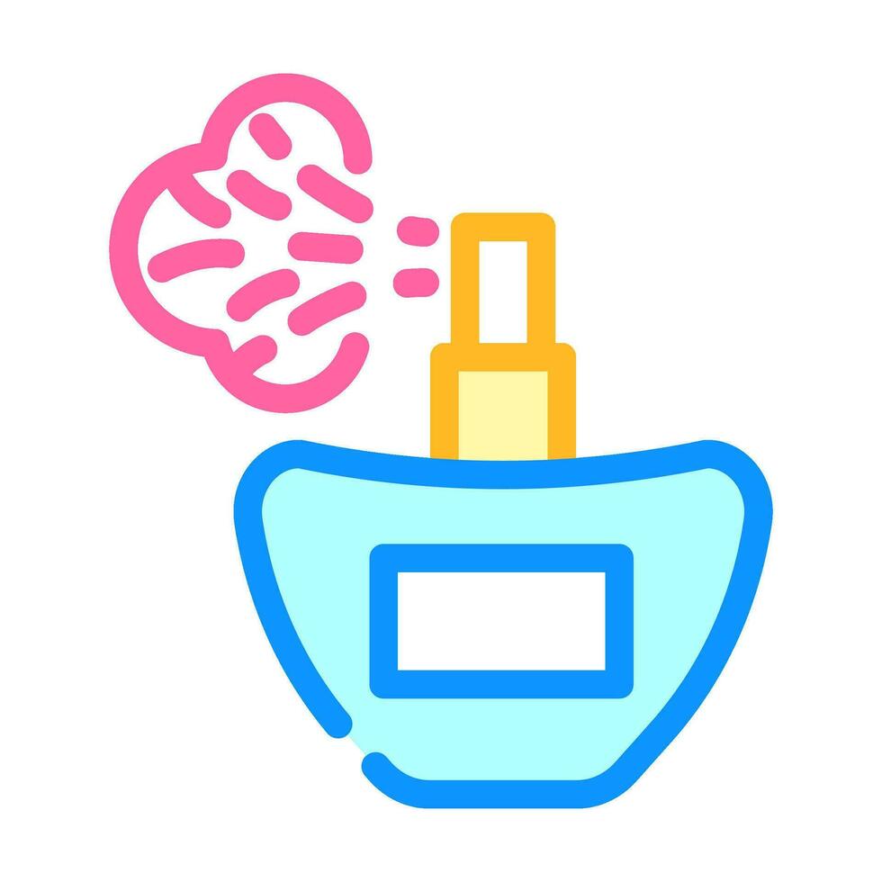 geur geur kleur icoon vector illustratie