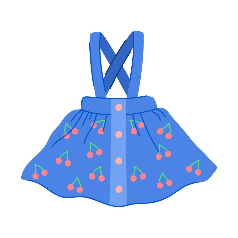 kleding rok baby tekenfilm vector illustratie