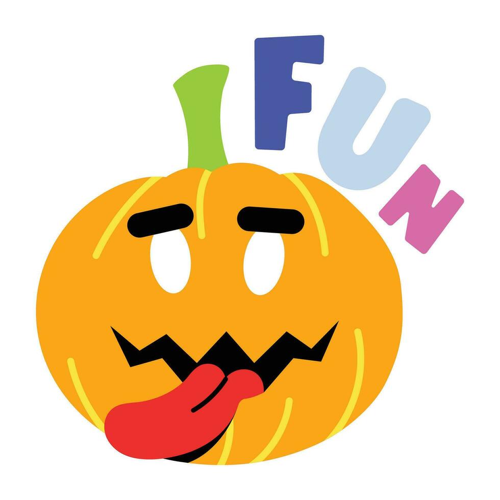 trendy halloween-pompoen vector