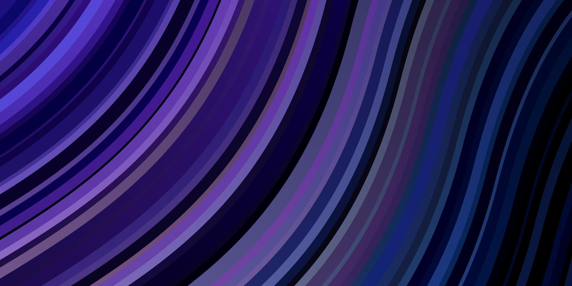 donker roze blauwe vector achtergrond met gebogen lijnen gloednieuwe kleurrijke illustratie met gebogen lijnen slim ontwerp voor uw promoties