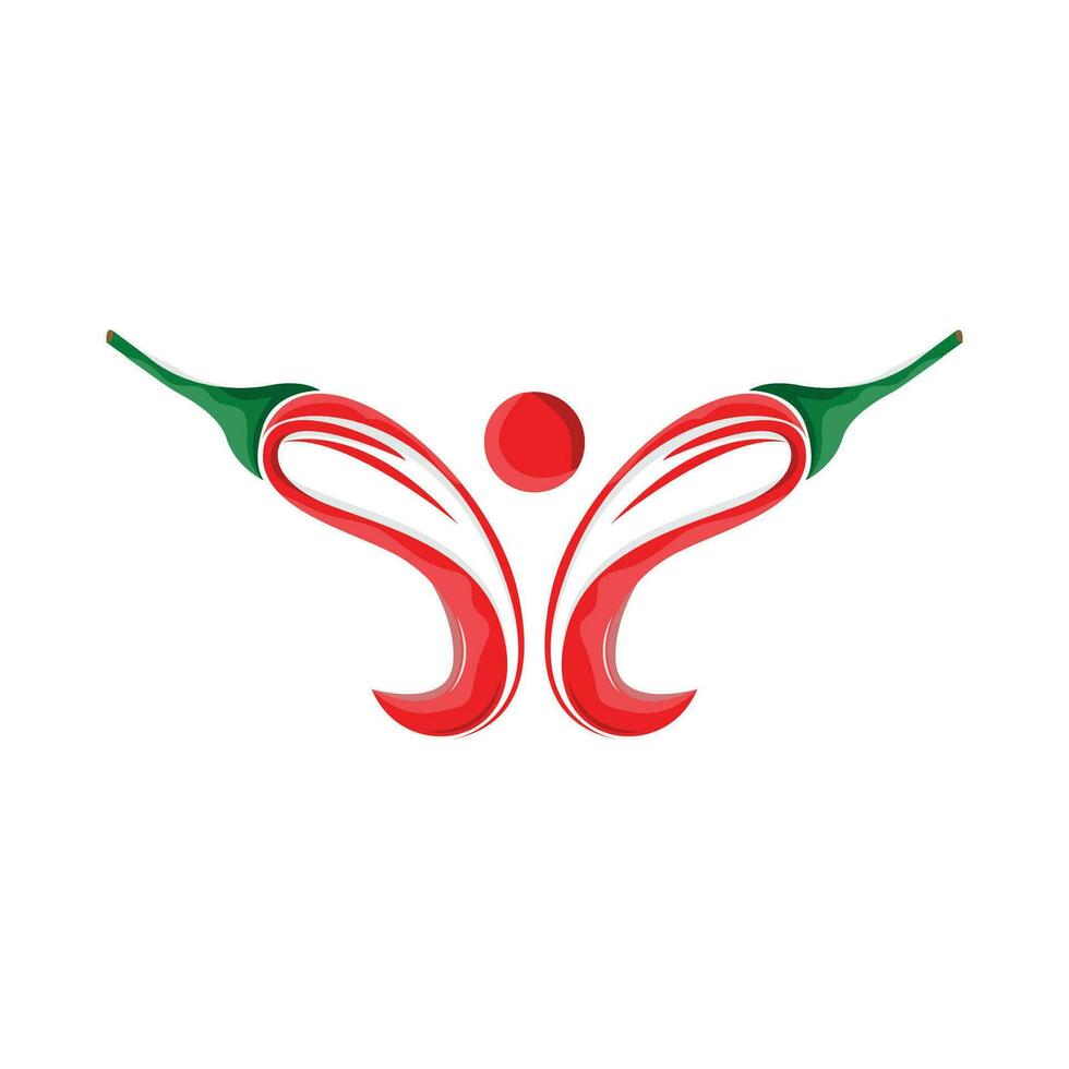Chili logo, heet pittig Chili vector, boerderij tuin ontwerp, symbool sjabloon gemakkelijk illustratie vector