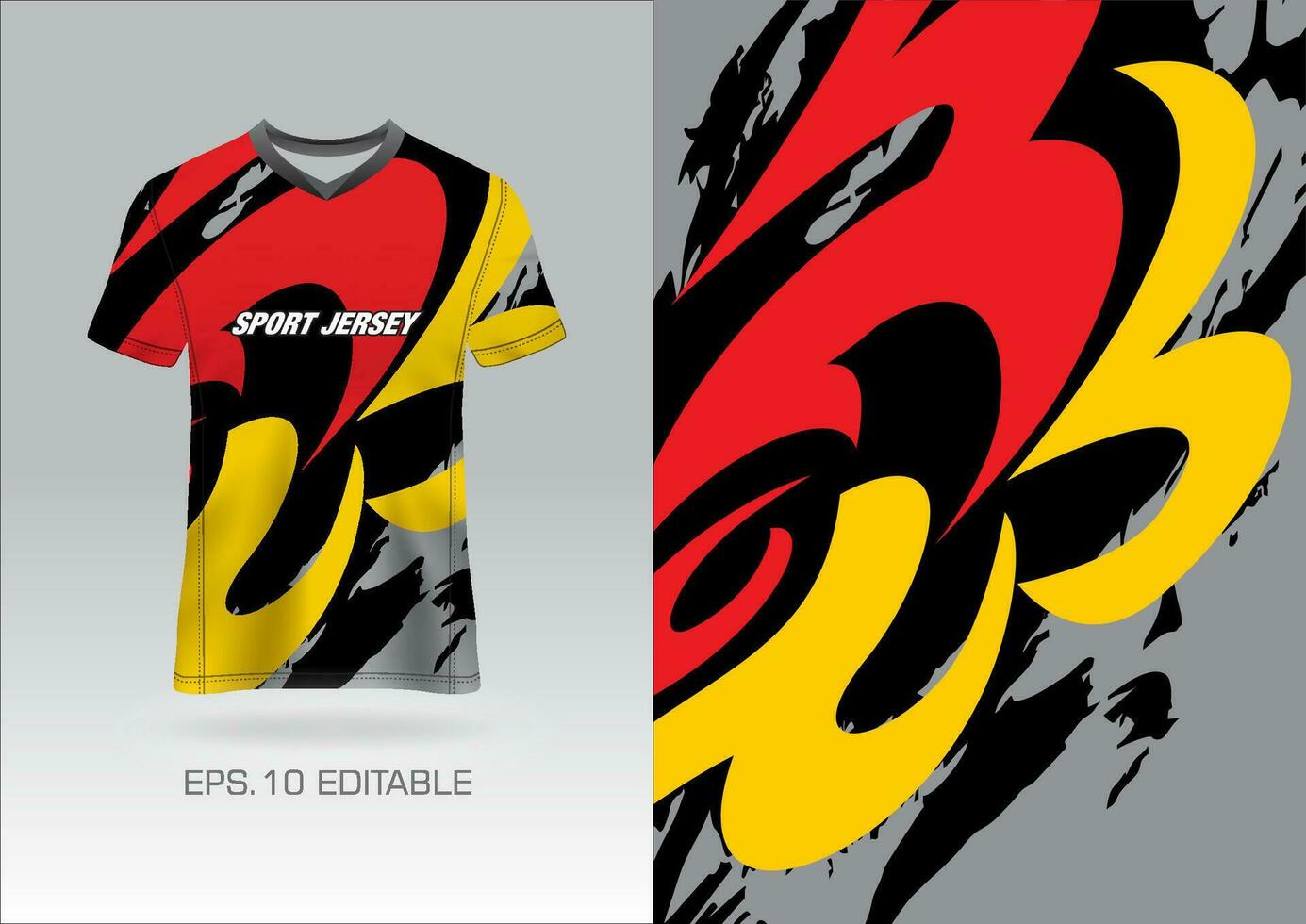 Jersey sport t-shirt vector sjabloon ontwerp